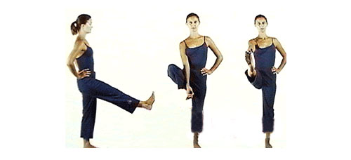 瑜伽体式-抬腿平衡式